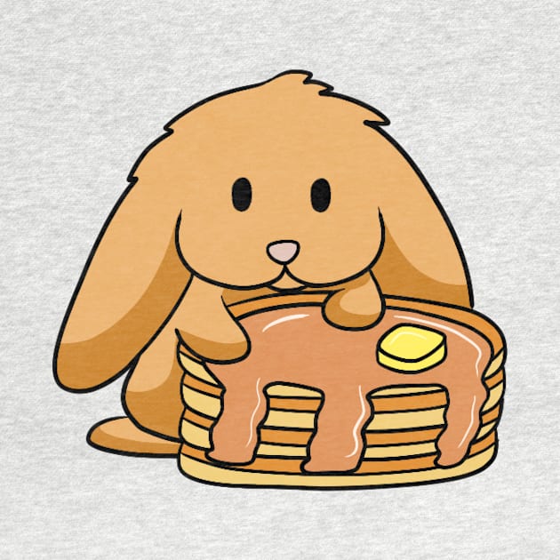 Cute Bunny Pancakes by BiscuitSnack